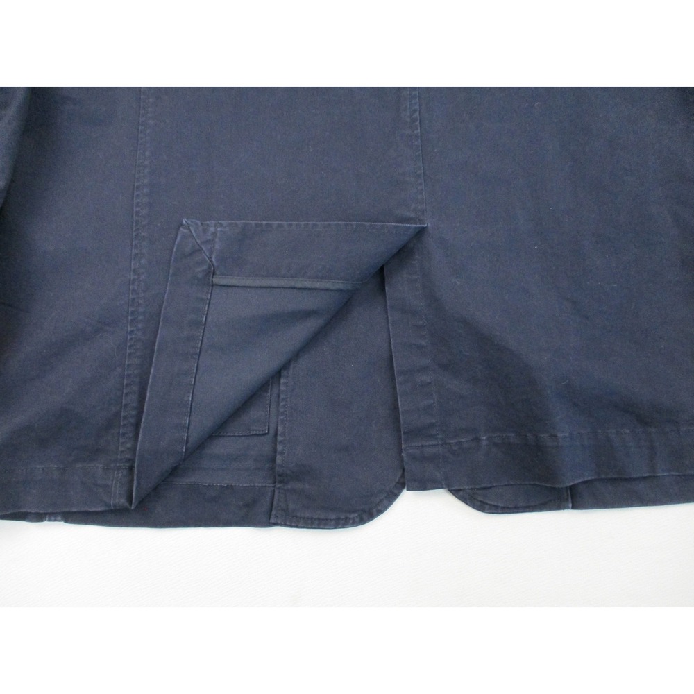 Gap Blazer Mens XXL Navy Blue Cotton Stretch Utility Relaxed Fit Chore Jacket - Picture 10 of 12